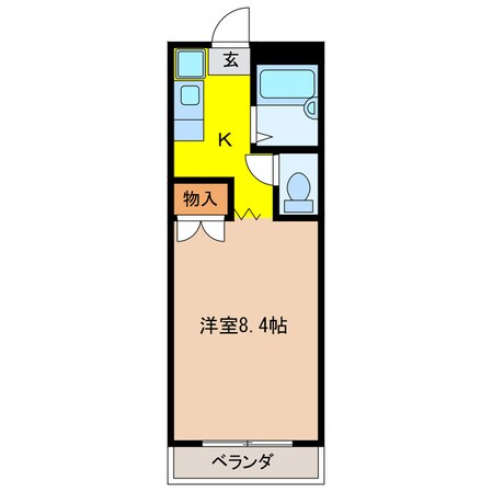 第8磯部コーポの物件間取画像